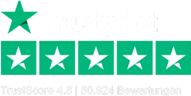 5 Sterne Trustpilot Kundenzufriedenheitswert