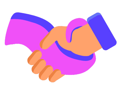 Ein Tentakel und eine Hand schütteln sich die Hände