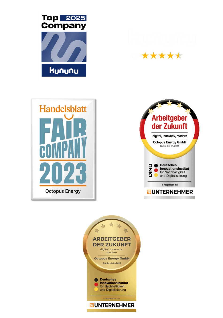 Unsere Auszeichnungen